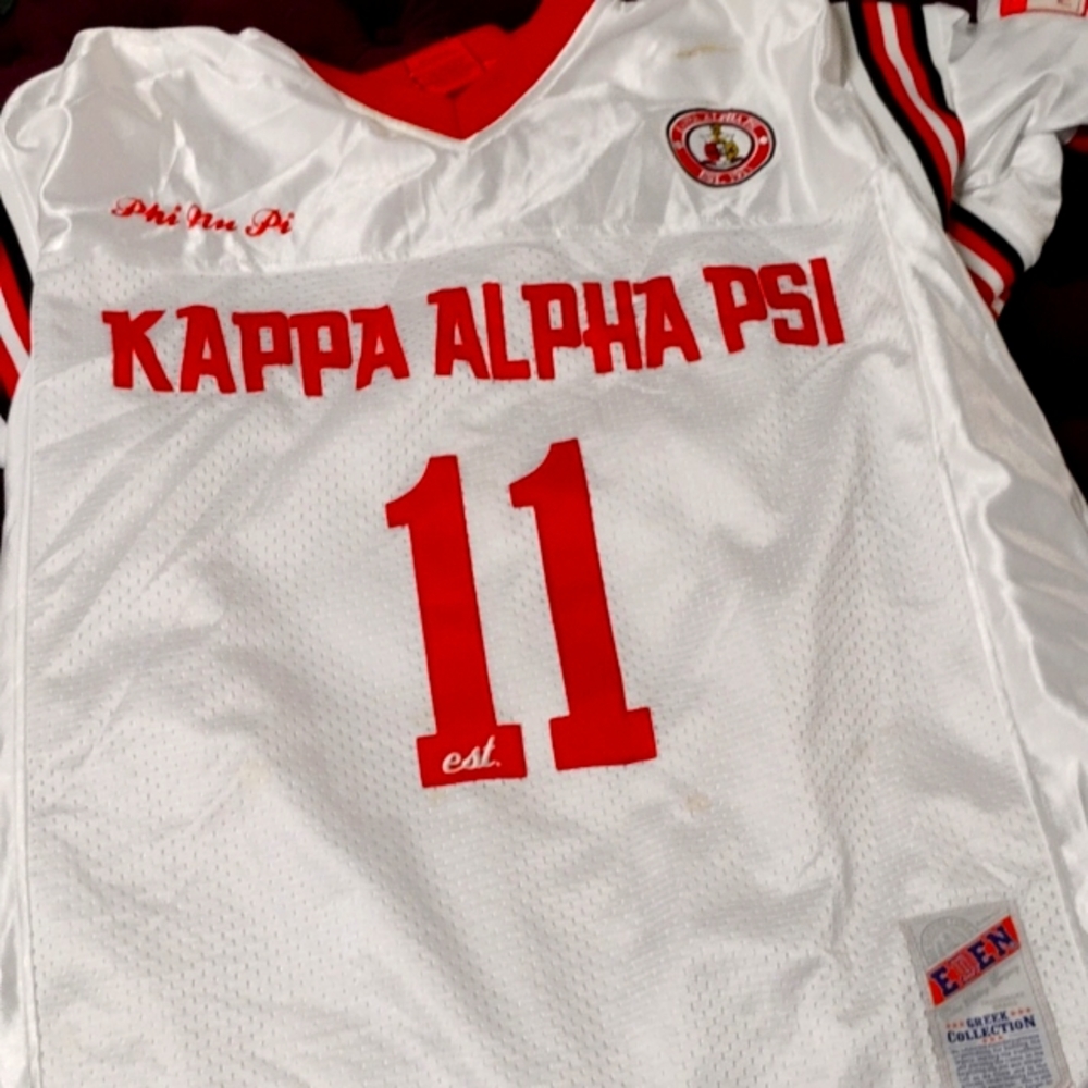 Kappa alpha psi jersey red white and blue